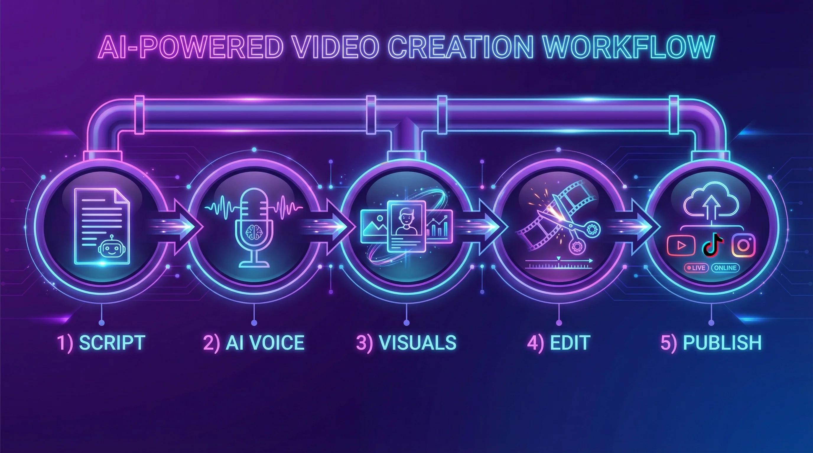 FlowShorts AI video generation pipeline for faceless YouTube channels