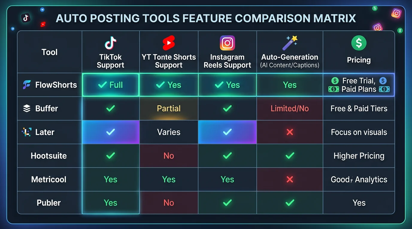 Best Auto Poster for TikTok, YouTube Shorts & Instagram (2026) - illustration 2