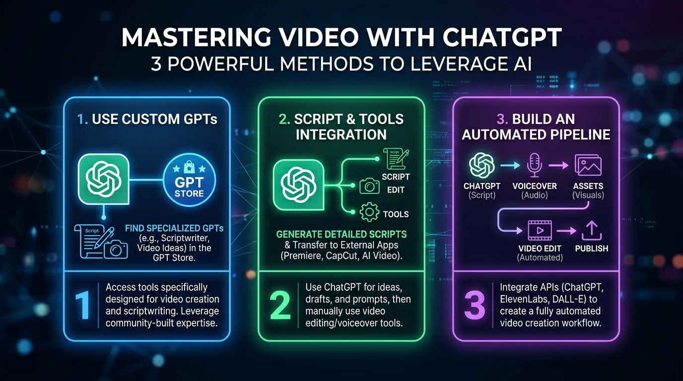 How to Use ChatGPT to Generate Videos: 3 Methods That Work (2026)