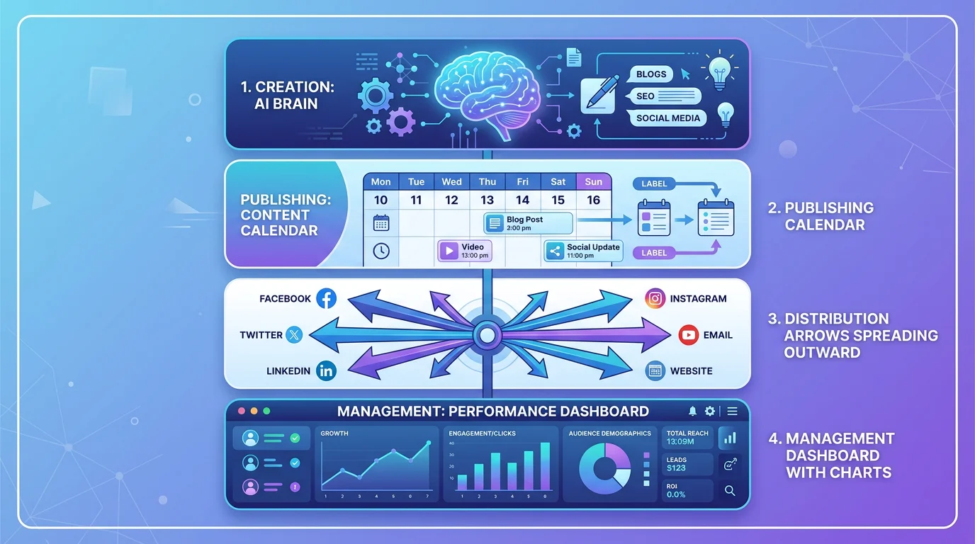 The four layers of content automation: creation, publishing, distribution, and management