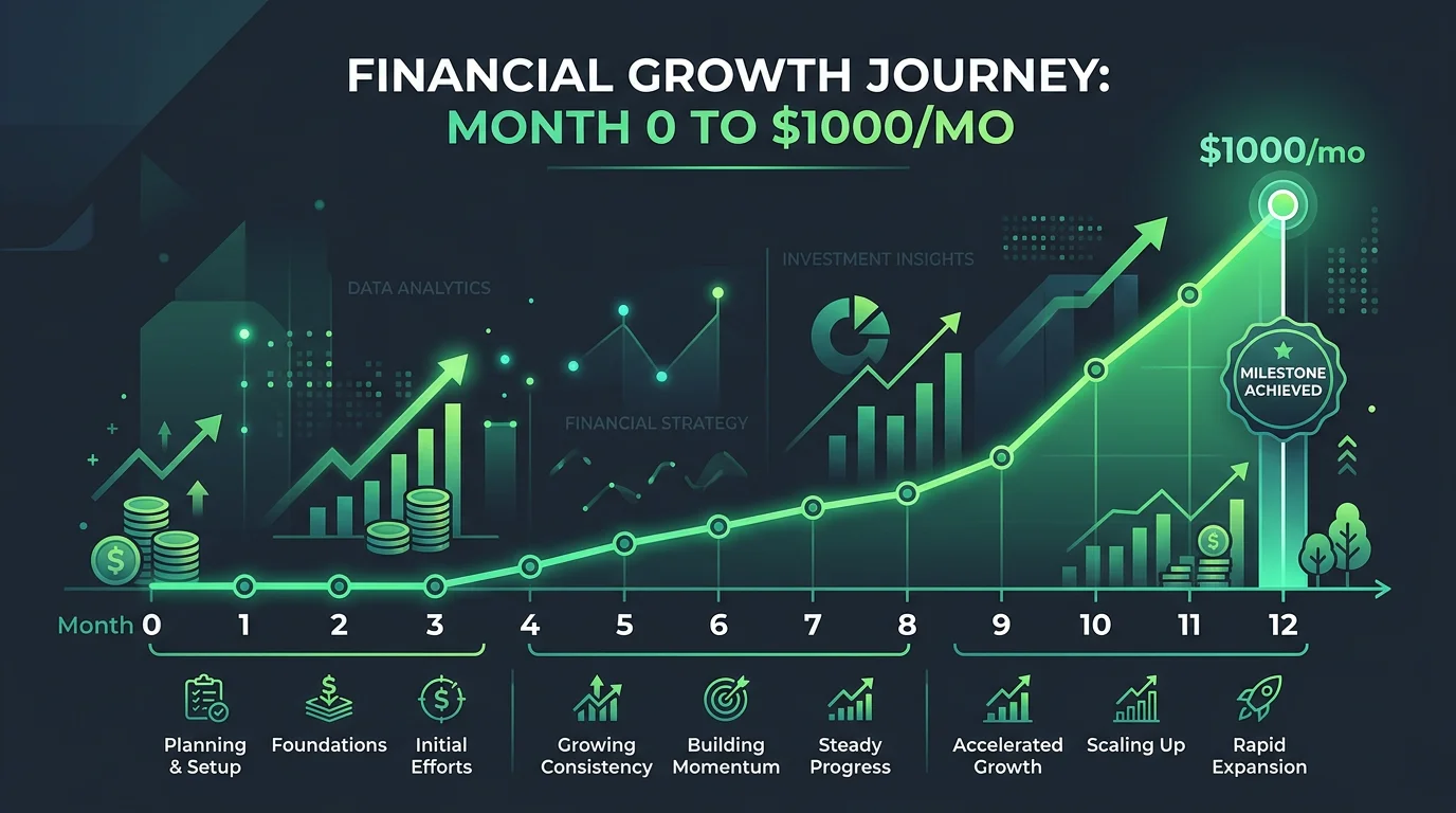 Faceless YouTube Channel Income: Realistic Timeline to $1,000/Month (2026)