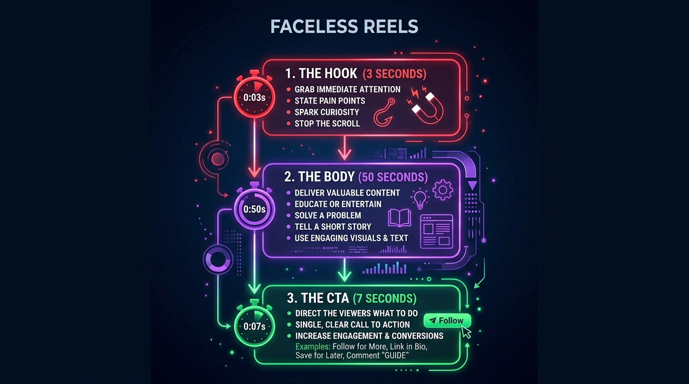 Top 10 faceless reels niches ranked by engagement — motivation, stoicism, psychology, finance, horror, science, history, luxury, tech, animals
