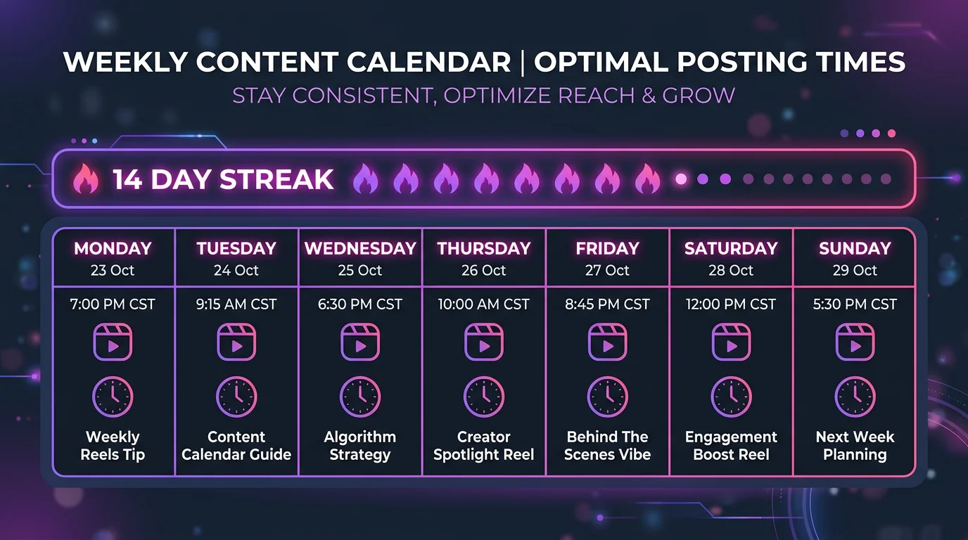 Faceless Reels Posting Schedule: How Often to Post for Growth (2026)