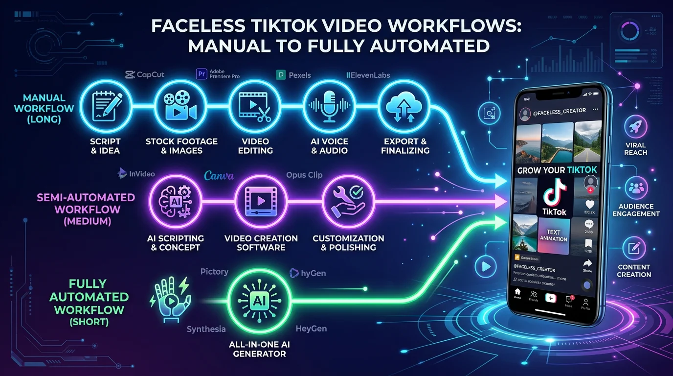 How to Make Faceless TikTok Videos with AI: Step-by-Step (2026)