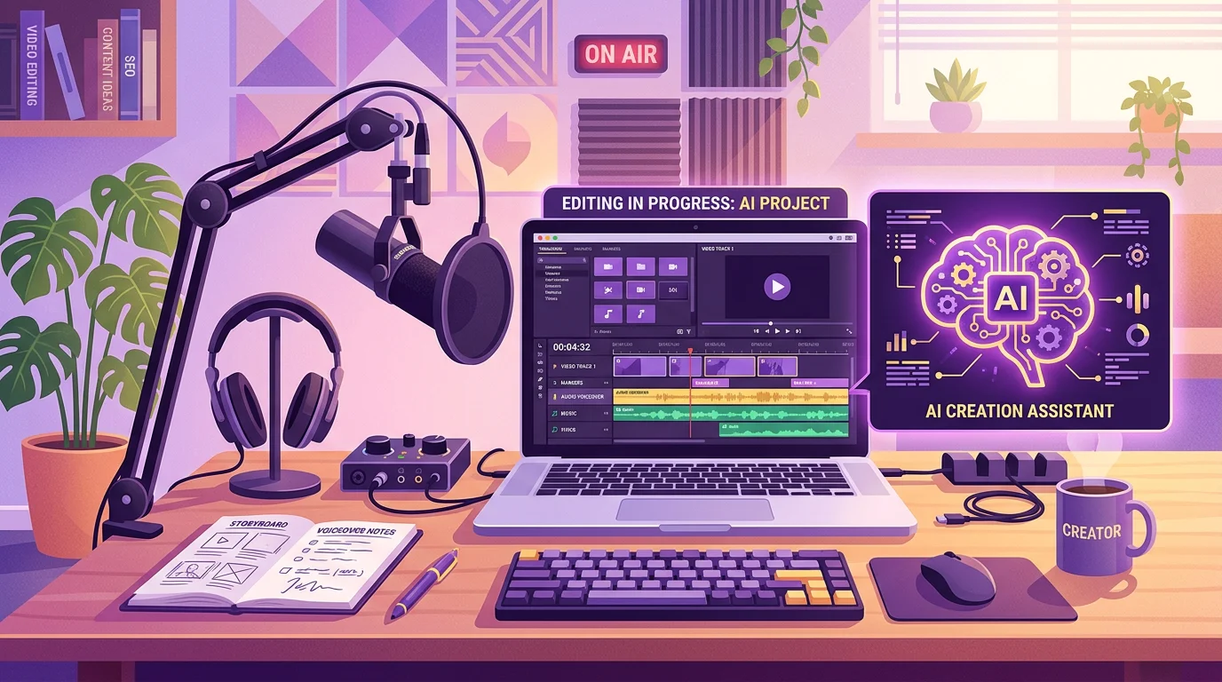 Faceless content creation setup with AI tools for Instagram Reels
