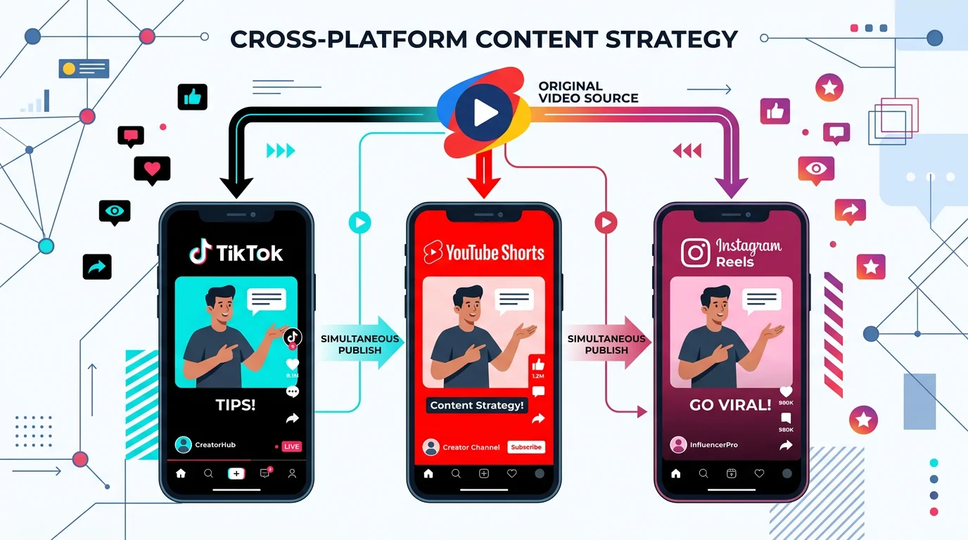 Cross-platform content strategy: TikTok, YouTube Shorts, and Instagram Reels