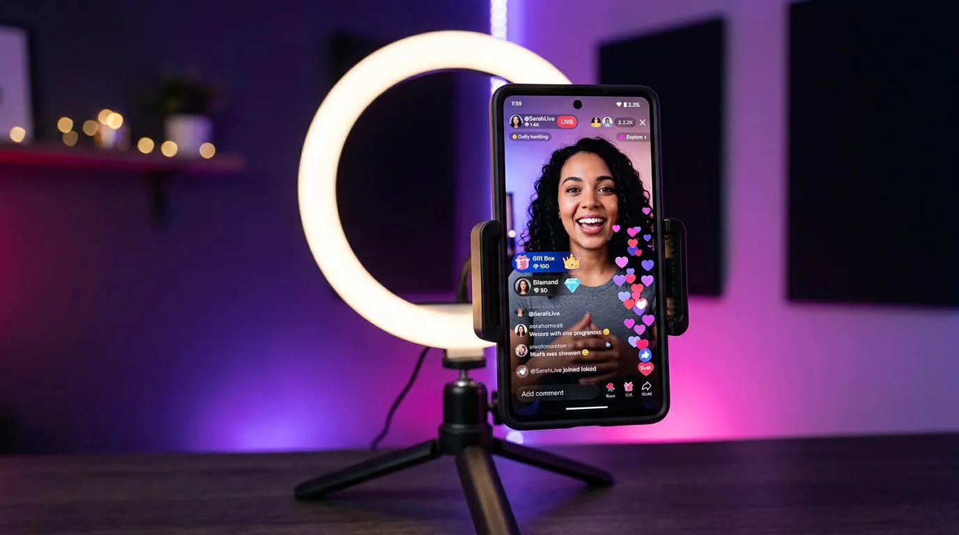 TikTok LIVE Gifts monetization with gift animations and viewer engagement