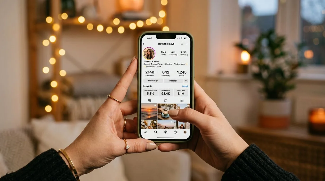 TikTok monetization requirements showing follower count and engagement metrics on smartphone